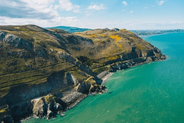 The coastal cliff path between Bray and Greystones, County Wicklow