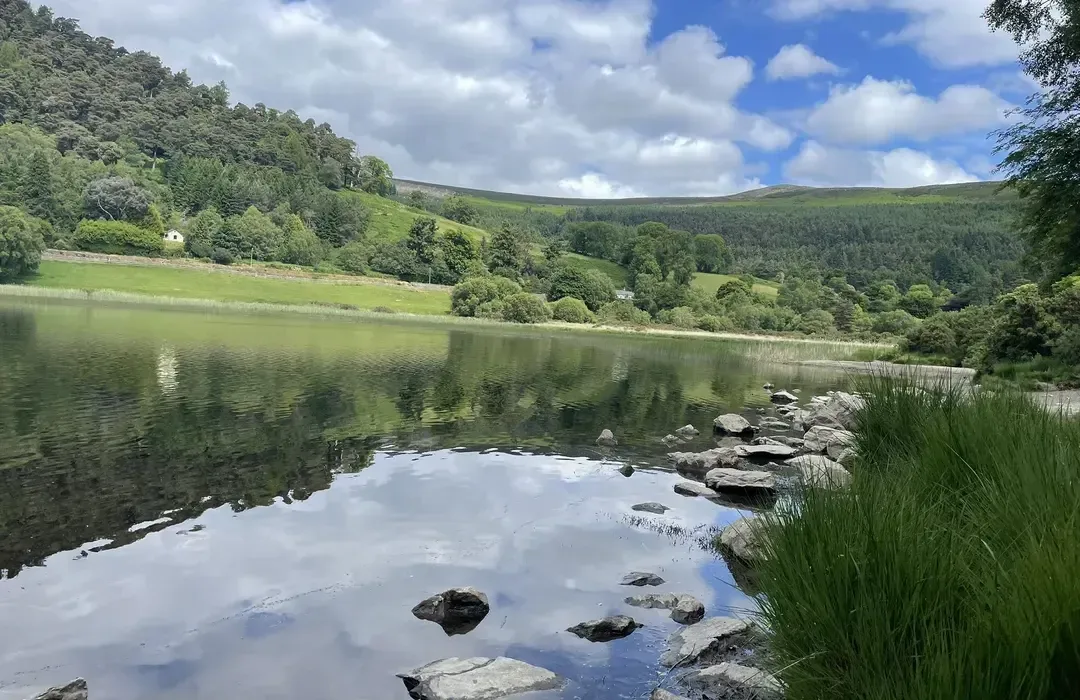 The Green Road track through Glendalough valley, County Wicklow