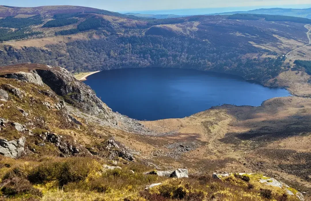 Lough Tay viewpoint in the Wicklow Mountains